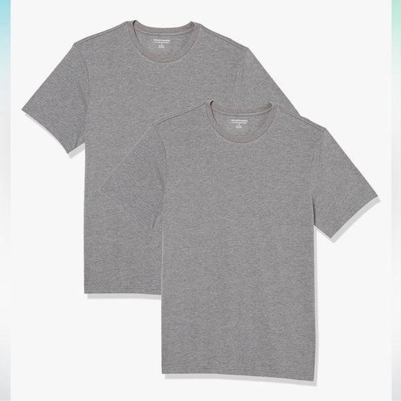 👕🩵Men's T-Shirts Slim-Fit, Short-Sleeve, Crewneck, 2-Pack🩵👕 - Picture 3 of 3